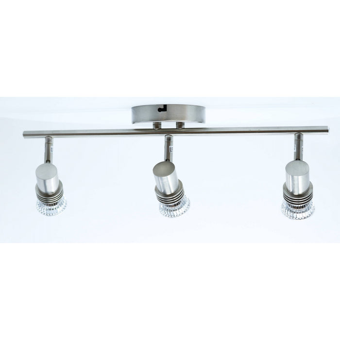 LAMP. TECHO NÍQUEL SATINADO 3L GU10 50W