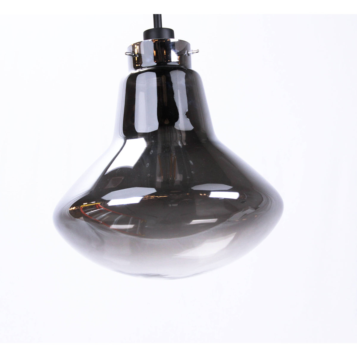 LAMP. COLGANTE NEGRO 1L E27 60W (BOMBILLO INCLUIDO)