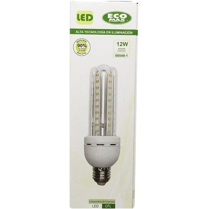 BOMBILLO LED 3U E27 12W 85-265V 6500K
