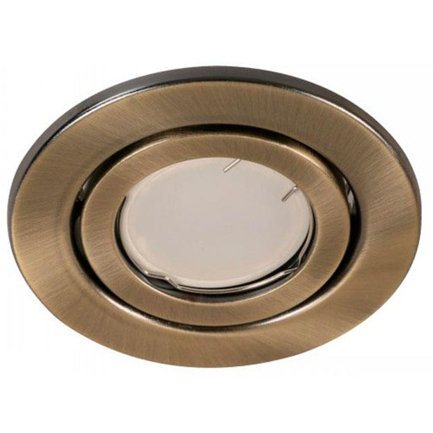 LAMP. TECHO BRONCE ANTIGUO 1L G5.3 50W