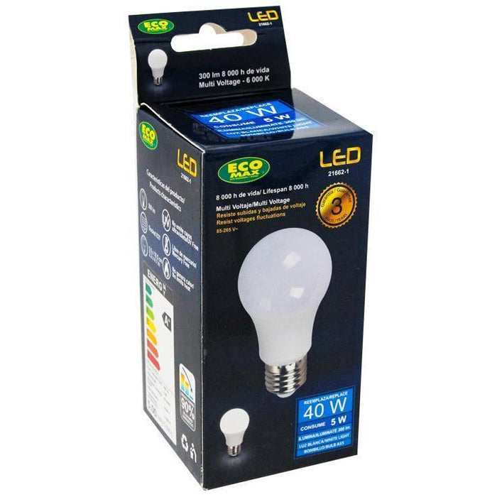 BOMBILLO LED A55 E27 5W 85-265V 6000K