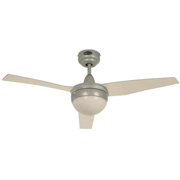 Ventilador De Techo 42" Gris 2L E27 13W Con Control De Pared