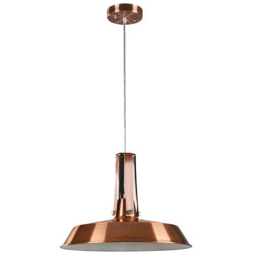 LAMP. COLGANTE COBRE 1L E27 60W