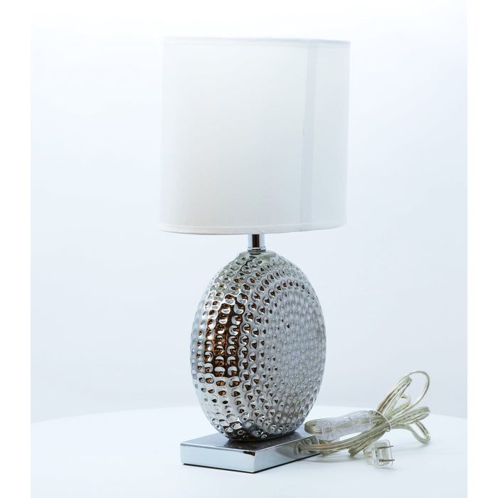 Lámpara Mesa Cromo 1L E27 60W