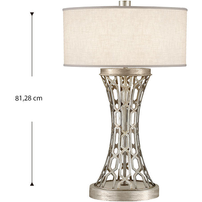 LAMP. MESA ALLEGRETTO PLATEADO 32" 1L E27 150W