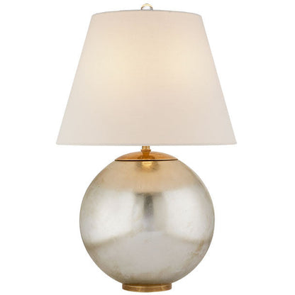 LAMP. MESA MORTON T.L.IN BURNISHED PLATEADO 1L E26 100W