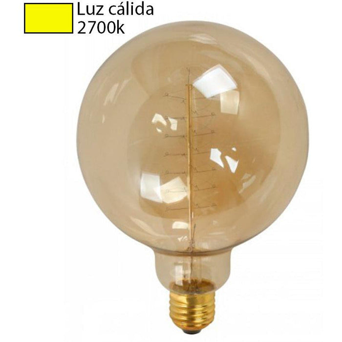 BOMBILLO INCANDESCENTE FILAMENTO G125 E27 40W 2700K