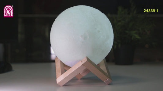 LAMP. LED MESA BLANCO Y MADERA 2.5W 5V RGB CONTROL REMOTO