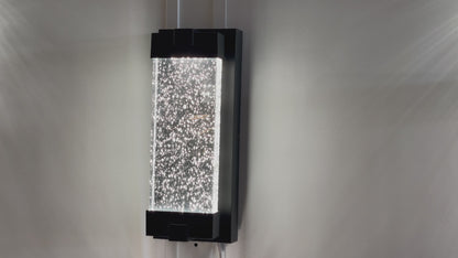 LAMP. LED EXT. PARED NEGRO  11W 110-240V 4000K