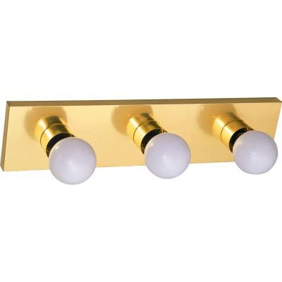 LAMP. PARED BRONCE PULIDO 3L E27 60W