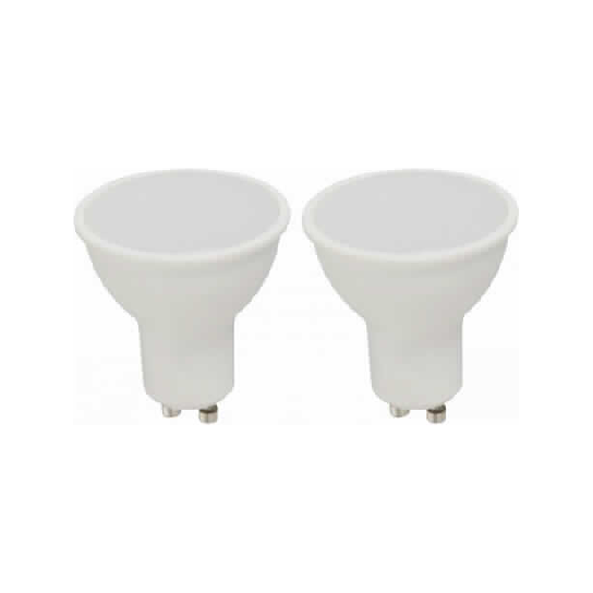 BOMBILLO LED GU10 5W 85-265V 6000K NON-DIM 2 PIEZAS BLISTER