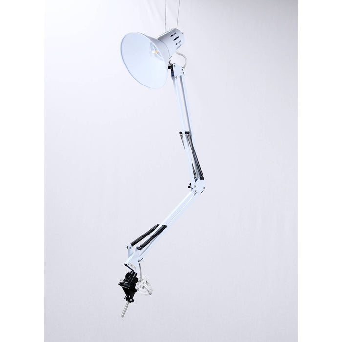 LAMP. ESCRITORIO DE BRAZO FLEXIBLE BLANCO 1L E27 60W