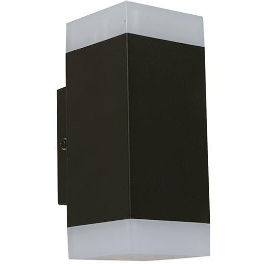 LAMP. LED EXT. PARED NEGRO 2L 4W 100-240V 4000K