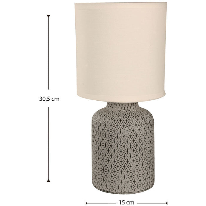 LAMP. MESA GRIS 1L E27 60W