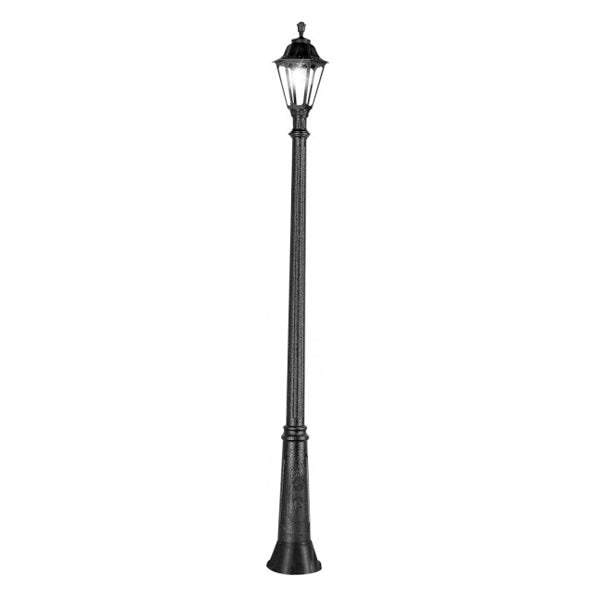 LAMP. EXT. POSTE RICU/RUT NEGRO 1L E27 60W