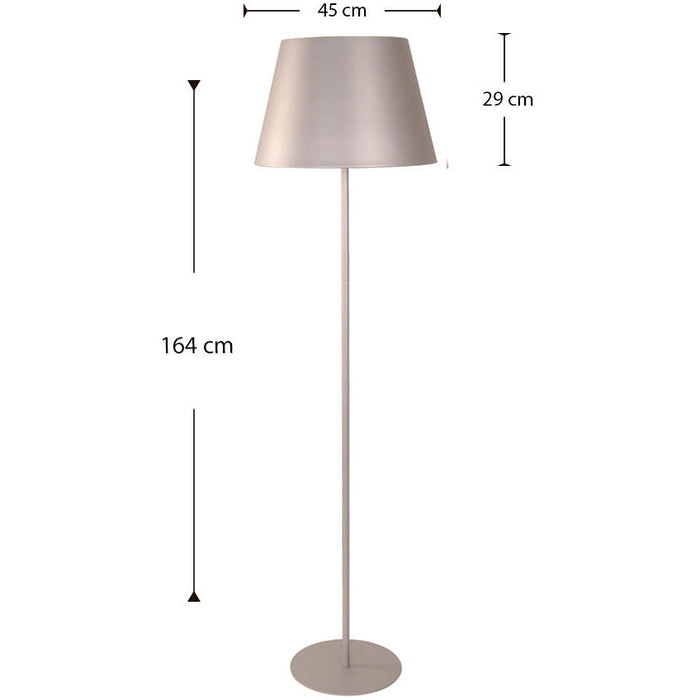 LAMP. PISO PLATEADO 3L E27 40W