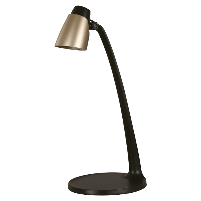 LAMP. LED ESCRITORIO NEGRO Y CHAMPAÑA 1L 3W 100-240V 6500K