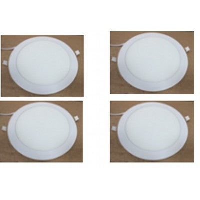 LAMP. LED DE TECHO BLANCA 18W 6000K (4PZAS)