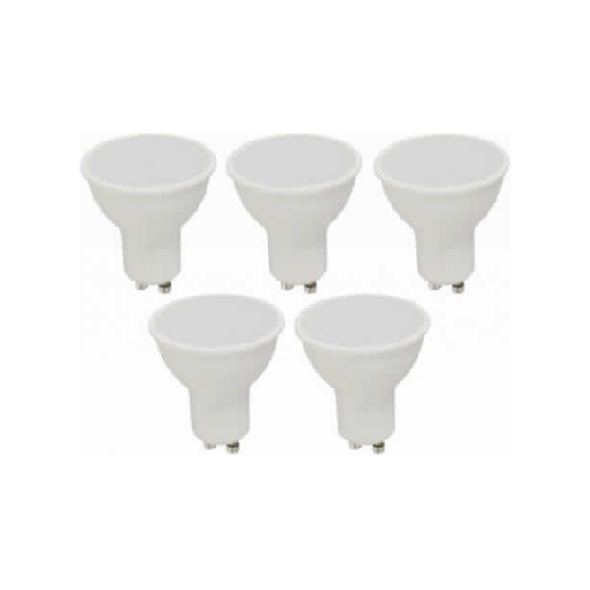 BOMBILLO LED GU10 5W 85-265V 3000K NON-DIM 5 PIEZAS BLISTER
