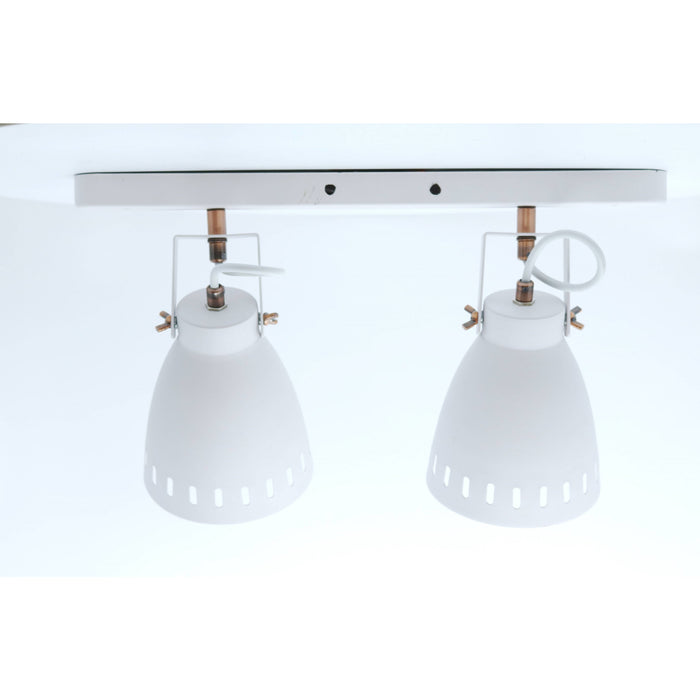 Lámpara Pared Reflectora Blanco 2L E27 60W