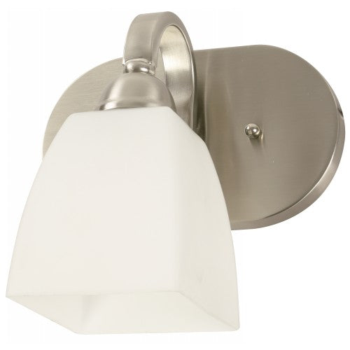 LAMP. PARED NÍQUEL SATINADO 1L E27 60W