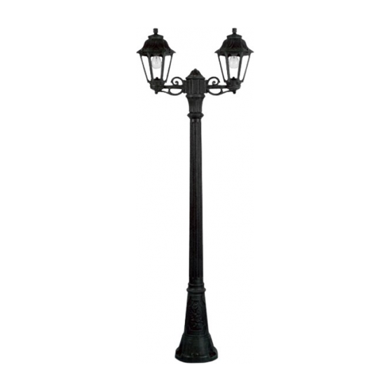 LAMP. EXT. POSTE GIGI BISSO/ANNA NEGRO 2L E27 6W