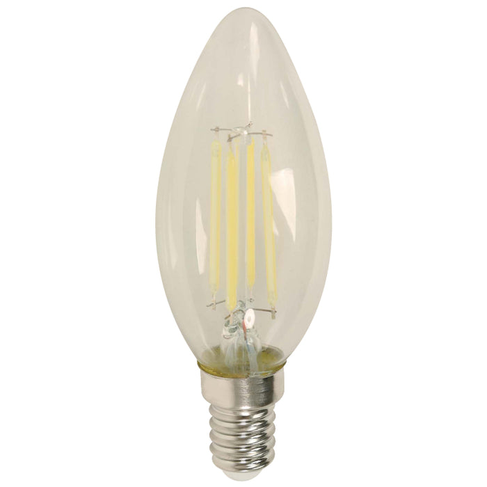 BOMBILLO LED FILAMENTO TORPEDO E14 4W 120V 6000K