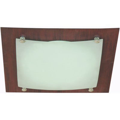 LAMP. TECHO MADERA 2L E27 60W