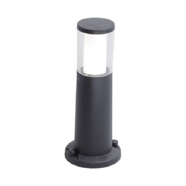 LAMP. EXT. BOLARDO CARLO 400 NEGRO 1L GU10 3.5W CCT