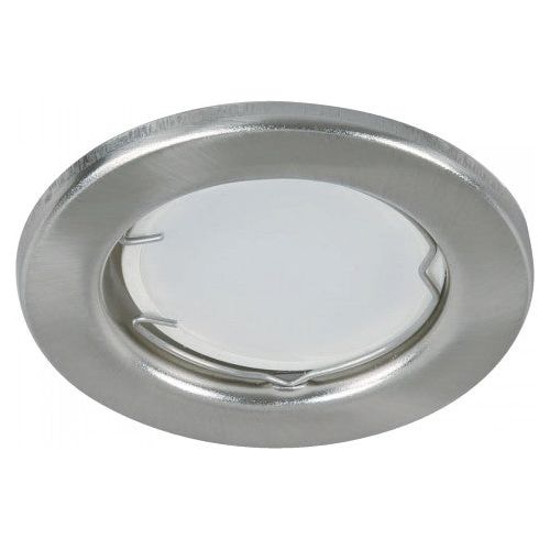 LAMP. TECHO NIQUEL SATINADO 1L GU10 3W (BOMBILLO LED 3W 3000K INCLUIDO)