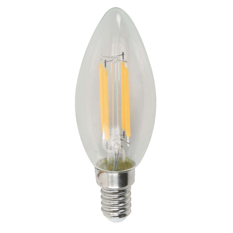 BOMBILLO LED FILAMENTO TORPEDO E14 4W 120V 2700K (ATENUABLE)