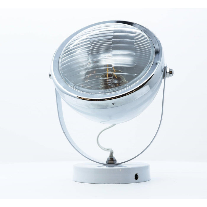 LAMP. TECHO REFLECTORA BLANCO+CROMO 1L E27 40W
