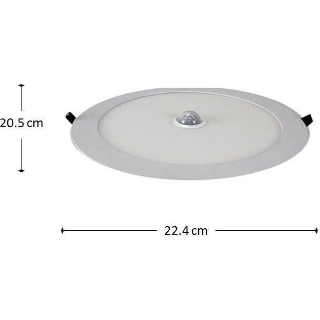 LAMP. LED TECHO BLANCO 1L 18W 6000K CON SENSOR DE MOVIMIENTO