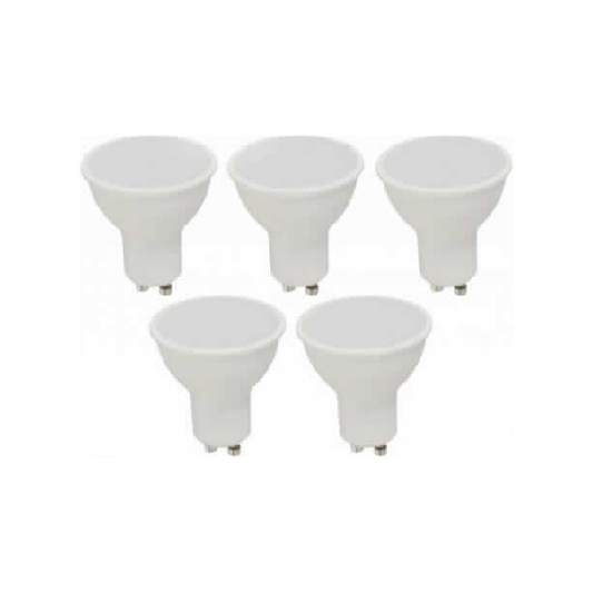 BOMBILLO LED GU10 5W 85-265V 4500K NON-DIM 5 PIEZAS BLISTER