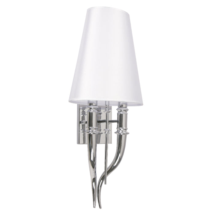 LAMP. PARED E14 2L CFL 11W (N/B) ACAB. CROMO