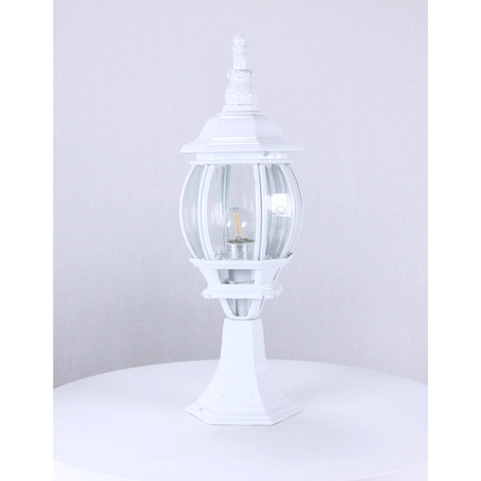 LAMP. EXT. POSTE BLANCO 1L E27 100W