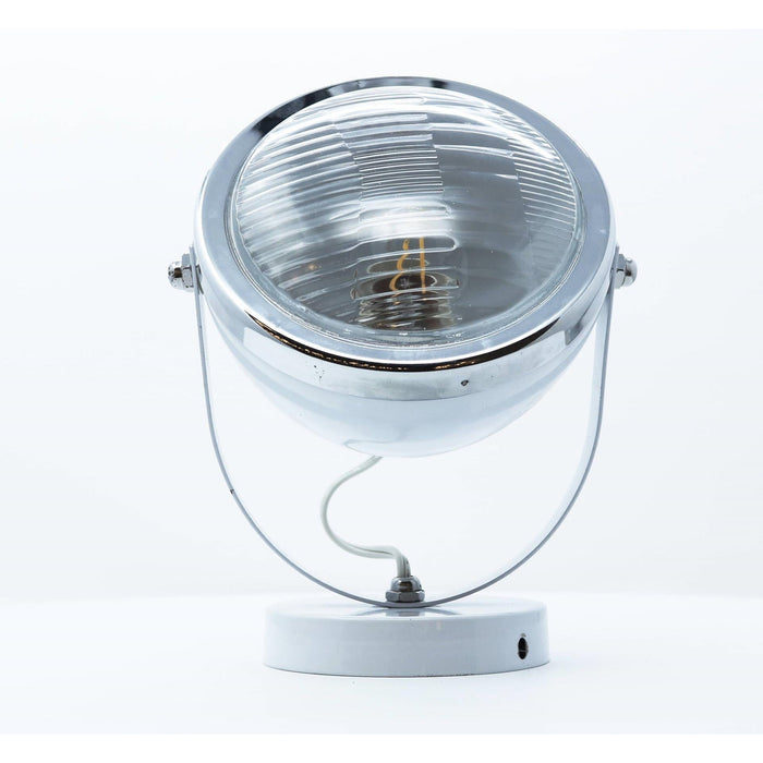 LAMP. TECHO REFLECTORA BLANCO+CROMO 1L E27 40W