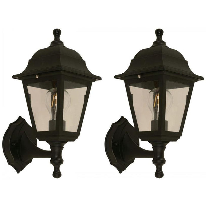 LAMP. EXT. PARED NEGRO 1L E27 40W (2 PIEZAS)